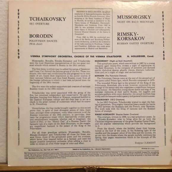 Tchaikovsky 1812 Overture Vinyl Album - Picture 3 of 4